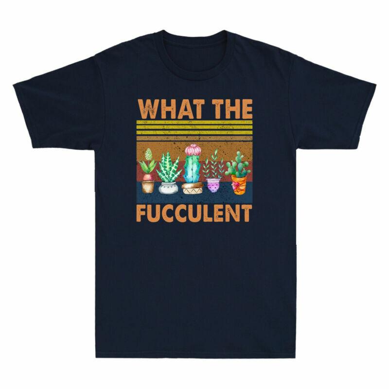 Black What Cactus Tshirt Vintage The Fucculent Unisexs Succulent Lover Gardening