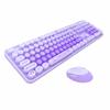 Mofii Wireless Keyboard and Mouse Combo,2.4GHz Retro Full-Size Keyboard with Number Pad and Cute Wireless Mouse for Computer PC