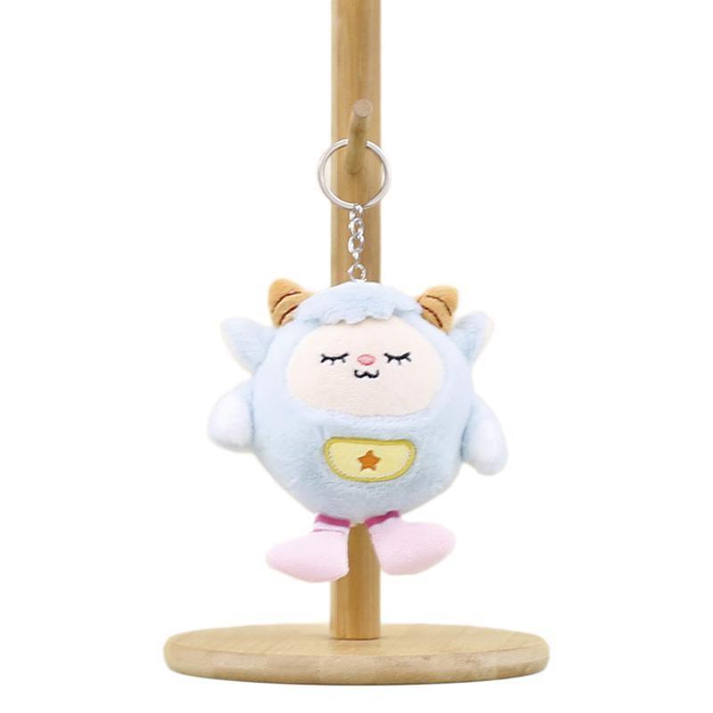 Cute Cartoon Plush Lamb Keychain Soft Sheep Doll Adorable Bag Accessory For Children