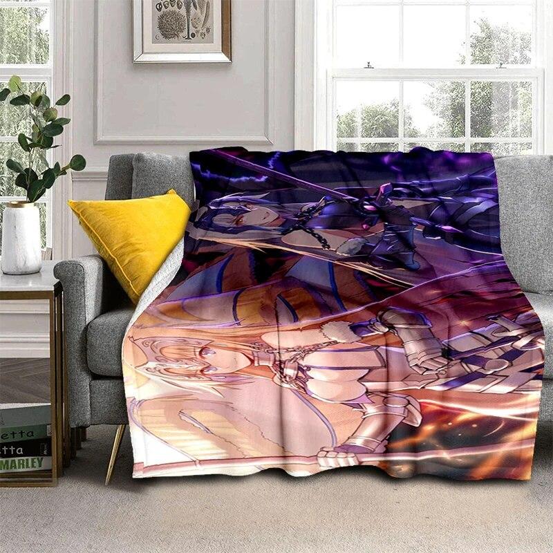 Hot Anime Sexy Girl Soft Plush Sofa Bed Throwing Cartoon Picnic Blankets Modern Flannel Blanket Gedruckt Bettdecke Geschenk Gift