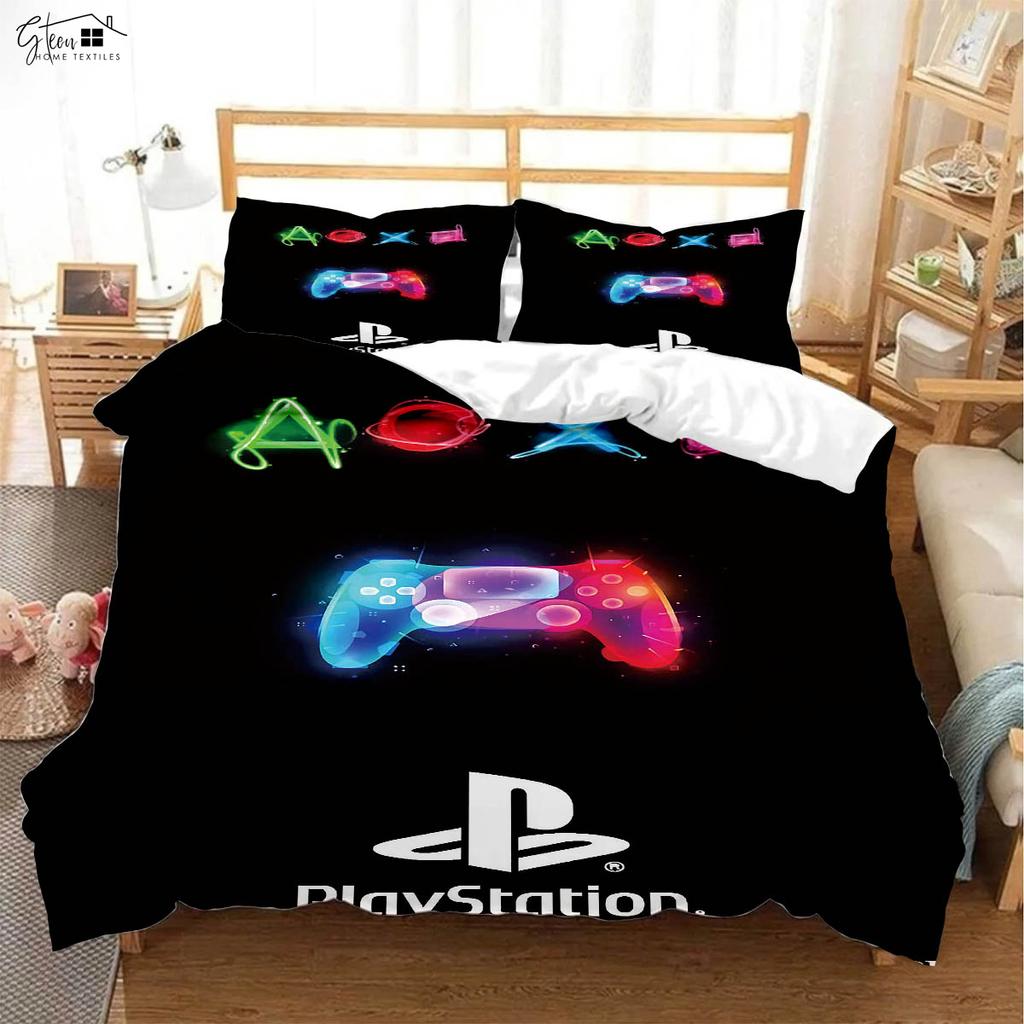 Крутой игровой контроллер для киберспорта 3D-печатная пододеяльник Детский подарок Комплект постельного белья Пододеяльник Наволочка Трехкомпонентный набор