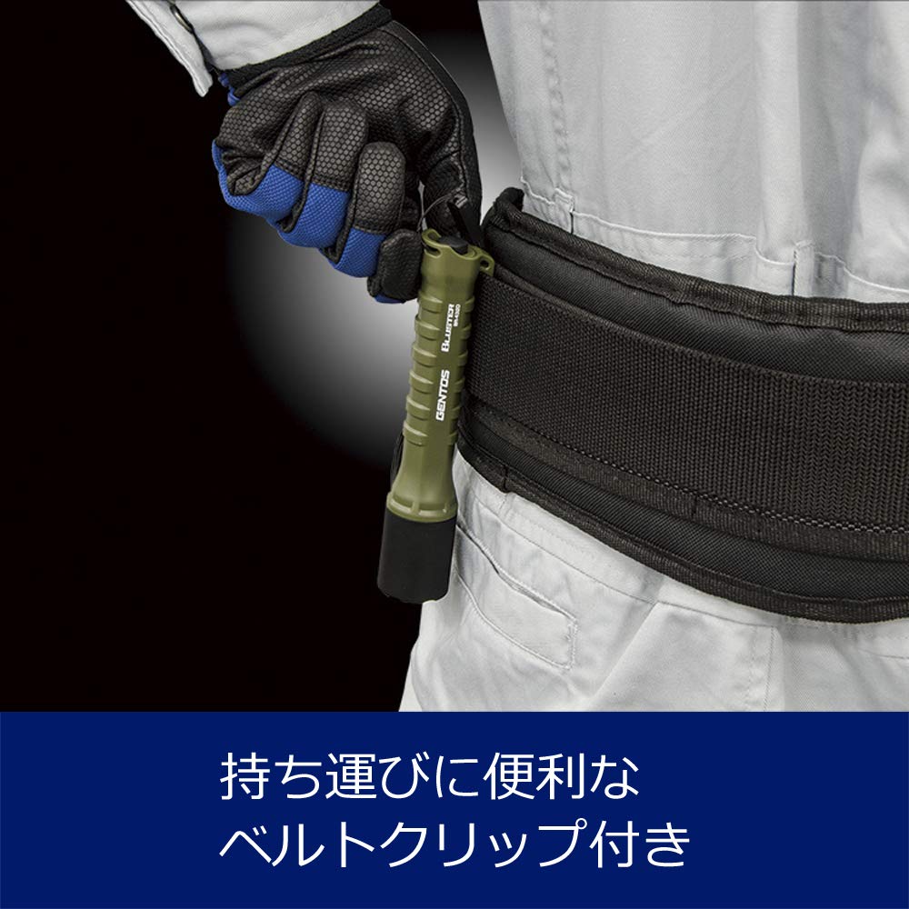 Фонарик GENTOS LED Light на батарейках типа АА, мощный, 400 люмен, карманный рыболовный фонарь BR-432D