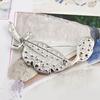 Women Leaf Tone Rhinestone Wedding Gift Brooch Pin
