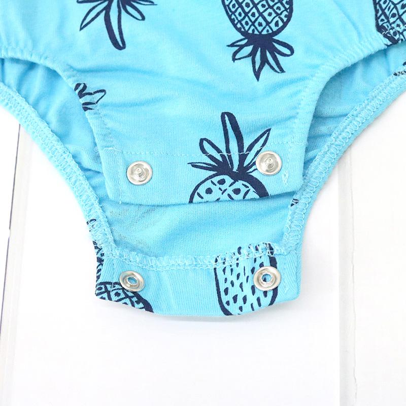 Newborn Kid Baby Clothes Short Sleeve Romper Girl Boy Clothing Cotton Snap Button