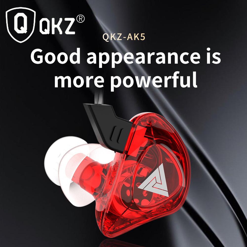 QKZ CK5 Новые спортивные наушники, прозрачные наушники с тяжелыми басами для мобильного телефона, музыкальные наушники