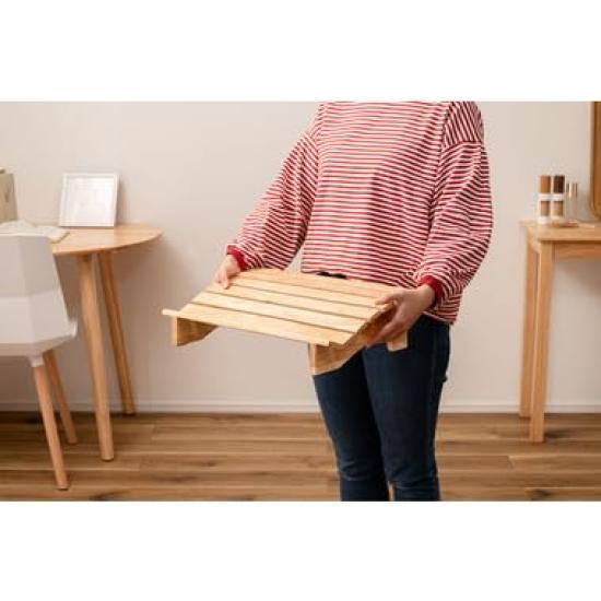 Azumaya Room Essence Подставка для ног под стол Пульт ДУ для дома Натуральный для ног Средний размер HOW-011NA Подставка для ног, Работа, Отдых, Стол, Офис, Работа, Использование, Дерево, Подушка, Расслабляющий,