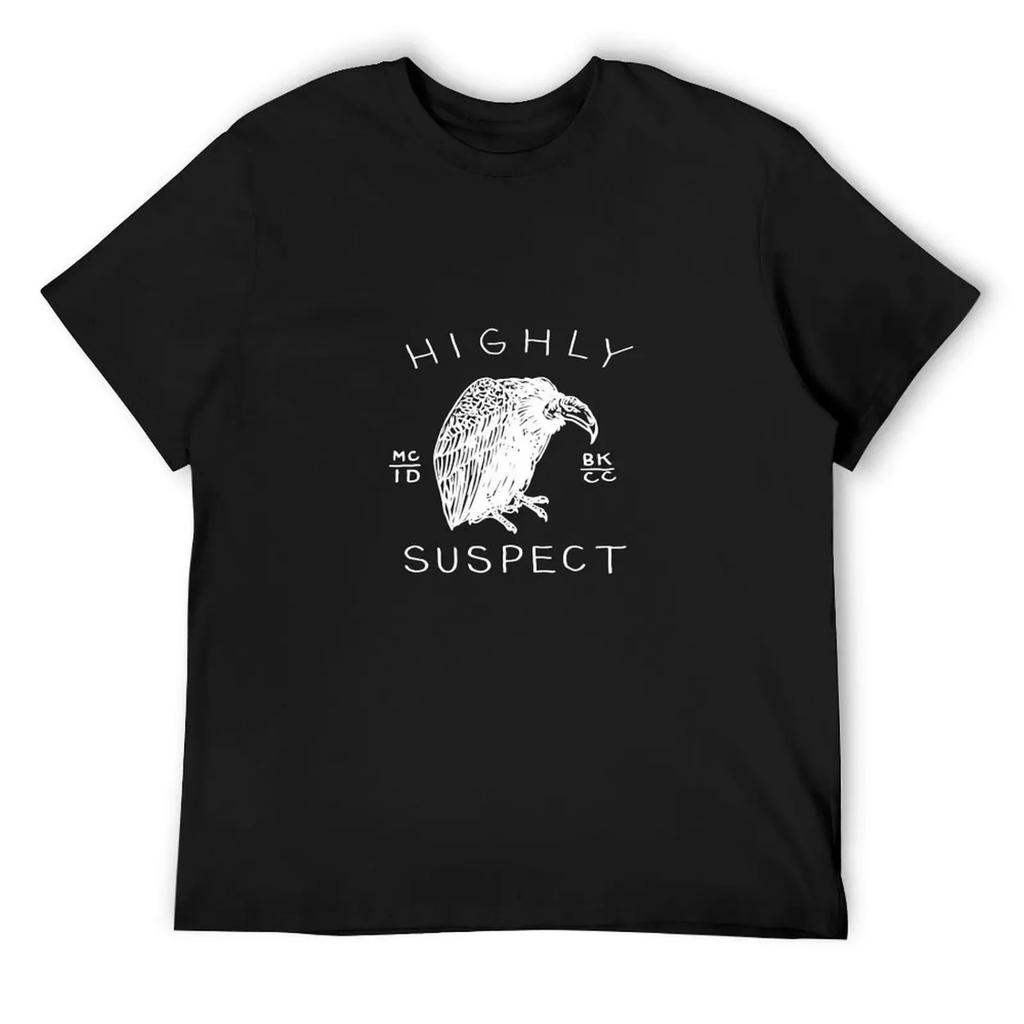 Vintage Retro White Bird Highly Rock American Band Suspect Gifts Best Men T-Shirt baggy shirts custom t shirt plain t shirts men