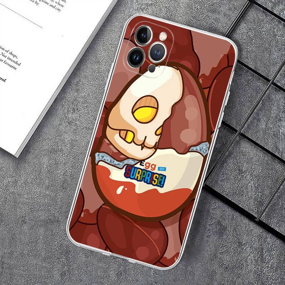 Чехол-футляр для телефона KINDER JOY с сюрпризом Trolly Egg для IPhone 17 16 15 14 13 12 11 Pro XS Max Plus Мягкий силиконовый чехол