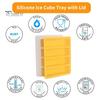 Силиконовый лоток для льда с 4 отделениями, пищевой, легко вынимаемый, без BPA, летний холодильник, длинная ледяная полоска, пресс-форма для масла, кухонные принадлежности