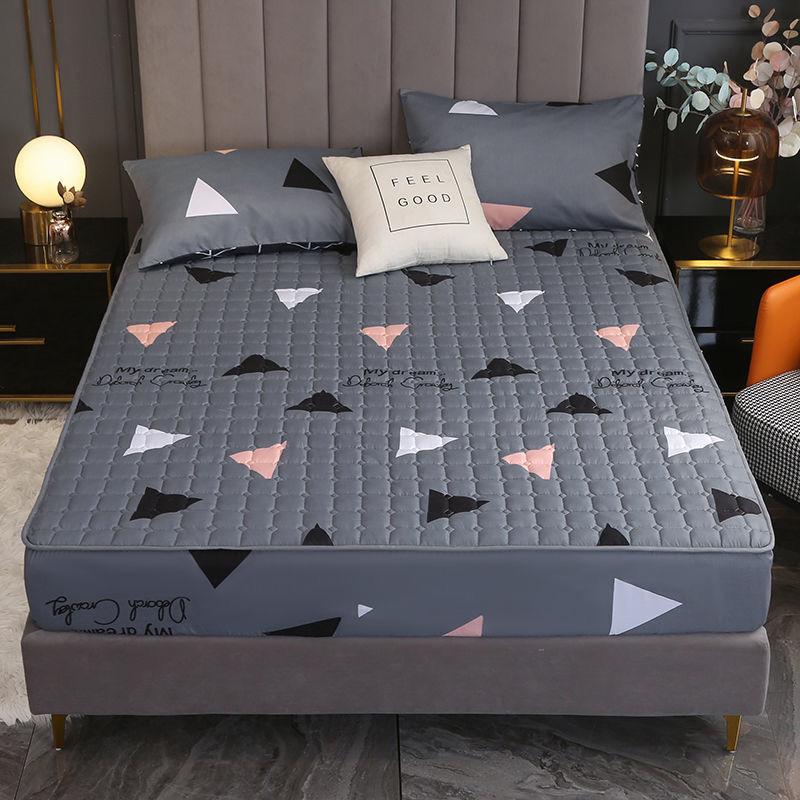 17 цветов стеганый наматрасник с принтом Нескользящая простыня Queen King наматрасник пылезащитный чехол