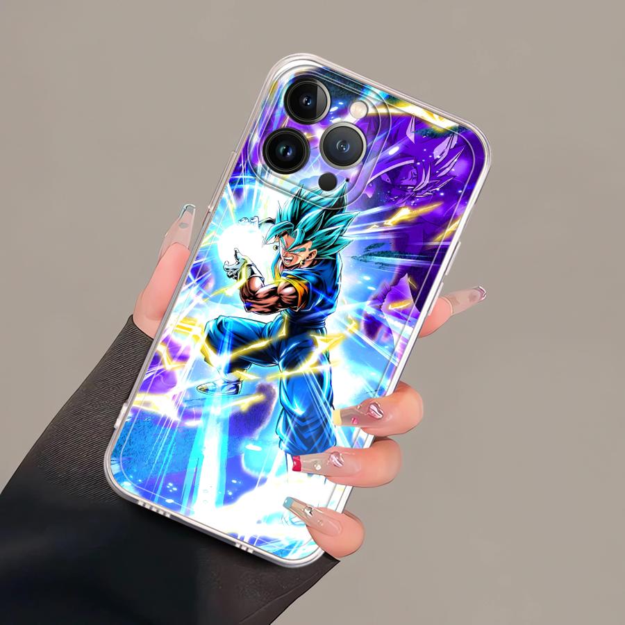 Чехол-бампер Dragon Ball Goku для iPhone 17 Pro Max 16 12 Mini 15 XR 11 7 8 Air 14 Plus XS Max 13 Pro