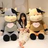 Large Sweater Cow Doll Plush Toy Cow Doll Girl Sleeping Soothing Doll Birthday Gift