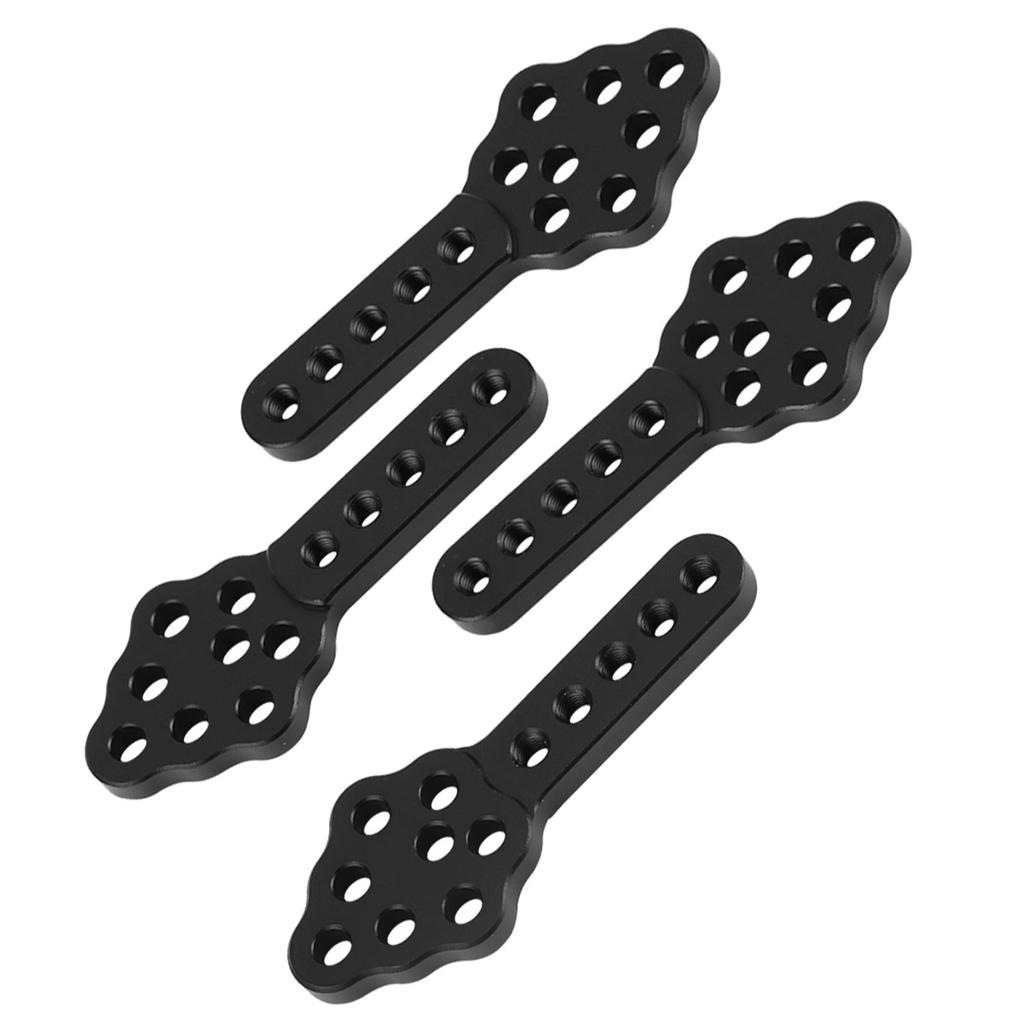 4pcs/set RC Car Shock Absorber Damper Mount Plate Adjustable Height for 1/10 Crawler (Black)