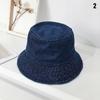 Denim Fabric Unisex Beach Cap Fisherman Hat Sunbonnet Cotton Bucket Hats Suede Panama Hat