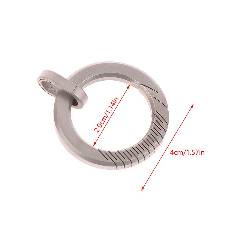 Брелок из титанового сплава для ключей, мужской брелок с многофункциональной пряжкой, индивидуальность