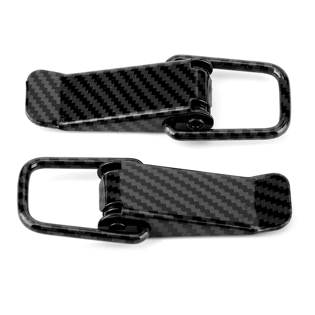 Universal Car Truck Hook Lock Clip Quick Release Black Carbon Fiber Texture