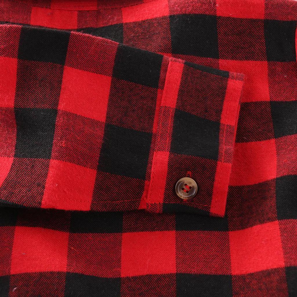 Fashion Baby Kids Boys Girls T-Shirt Long Sleeve Plaid Cotton T Shirt Checks Tops Clothes Outfit