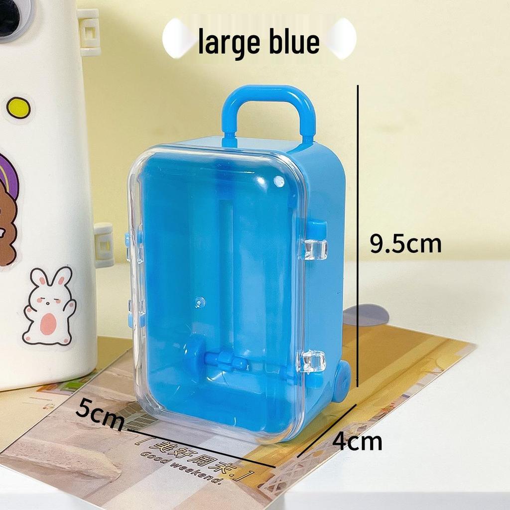 Transparent Hair Accessories and Jewelry Organizer Trolley Case