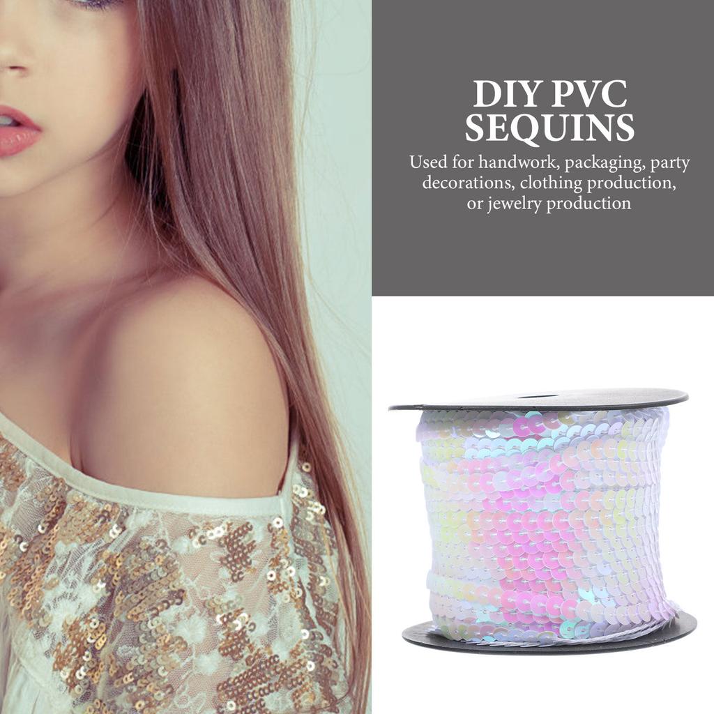 1 рулон ПВХ блестки круглые DIY блестки для рукоделия для одежды сумок изготовления украшений вечеринки свадьбы дня рождения душа декор ручная вышивка