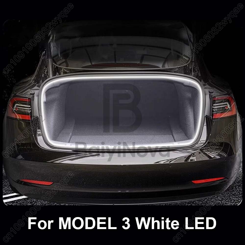 Свет в багажнике автомобиля Для Tesla НОВАЯ Model 3 highland 2024 2025 Салонный атмосферный свет Освещение заднего багажника Автоаксессуары