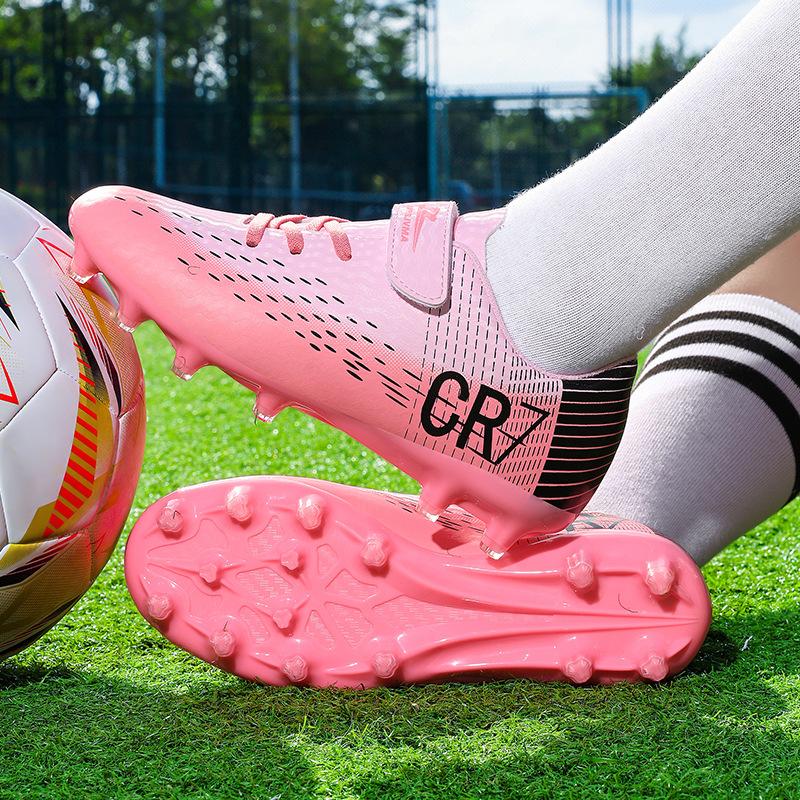 Low-top football shoes CR7 boys and girls youth students tf broken nails artificial turf AG long nails A
