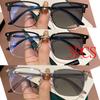 3Pcs Photochromic Anti Radiation Blue Light Eyeglasses Square Metal Frame Computer Glasses For Women Men Replaceable Lens
