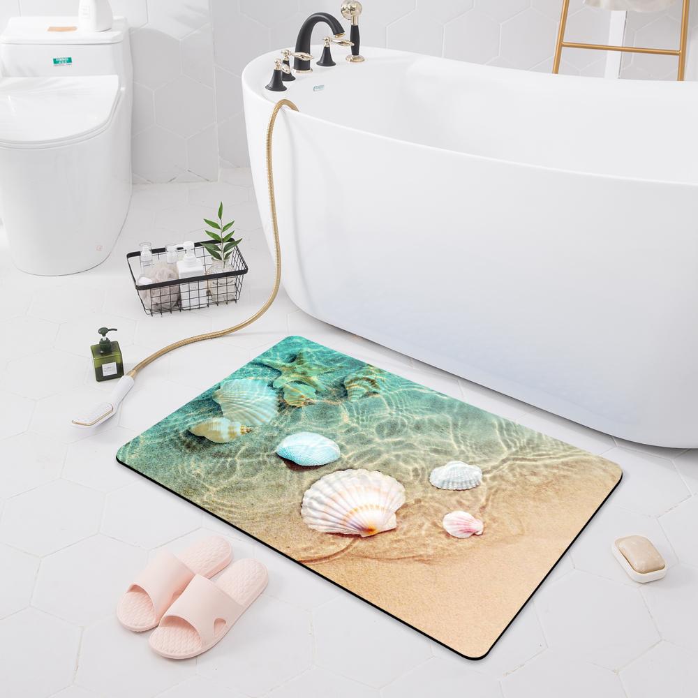 Впитывающий нескользящий коврик для ванной комнаты, дверной коврик, туалетный пол, душевая комната, коврик для ванны, кухонный коврик