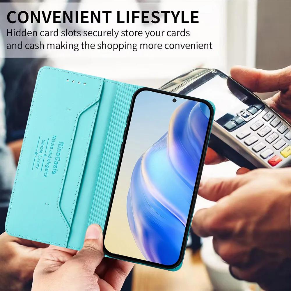 Флип-кейс для T-Mobile Revvl 7 Pro 5G Кожаный кошелек Фунда для T-Mobile Revvl 6 Pro Роскошный чехол Revvl 6 7 7Pro Магнитный чехол