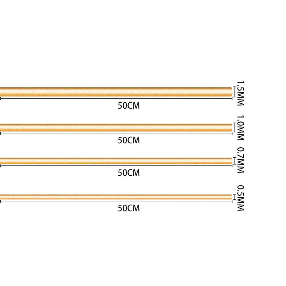 Золотая паяльная проволока и серебряные сварочные прутки 4 шт. для ремонта ювелирных изделий, низкоплавкие, длина 50 см, подходят для сварки металла