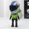 Joint Mobility Simulated Motorcycle Rider Doll Movable Figurine Model  Car Ornament