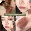 Vintage Y2K Lip Gloss with Fine Shimmer, Shibuya Hot Girl Barbie Baby Pink Sweet Cool Smoky Makeup for Olive Skin