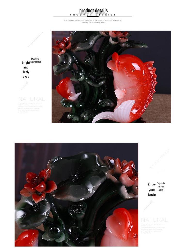 Ежегодное Изобилие Украшение Кои: Благоприятный домашний декор в китайском стиле для гостиной