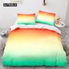 Rainbow Gradient Duvet Cover Set Queen Size Rainbow for Kids Girls Cute Style Bedding Set Polyester Single King Twin Quilt Cover