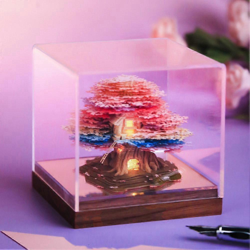 Three-Dimensional Paper Engraving Sticky Note Calendar Hand Tear