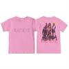 KATSEYE Trendy Girls' Printed Children's Round-neck Short-sleeved T-shirt for Summer Loose and Comfortable Casual Wear