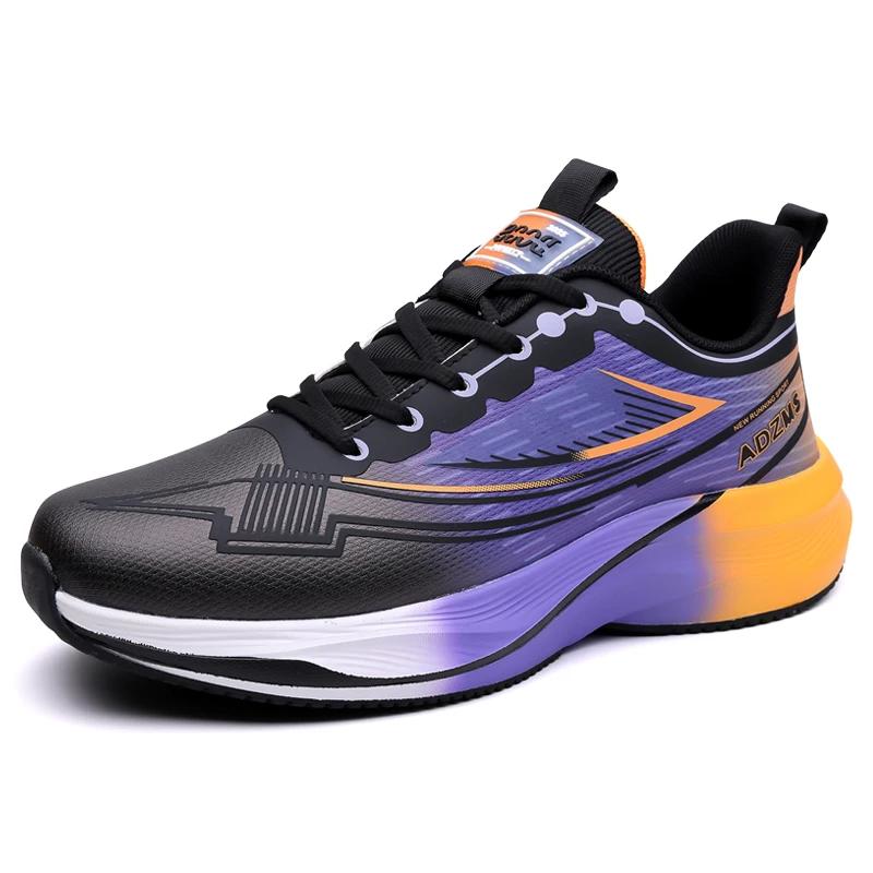 Марафонские кроссовки для бега Мужские Удобная подошва Износостойкие Нескользящие Повседневные Для улицы Для пеших прогулок Спортивная обувь Мужская