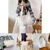 Trendy Korean Dot Pattern Shoulder Bag With Spacious Design Ideal For Everyday Use