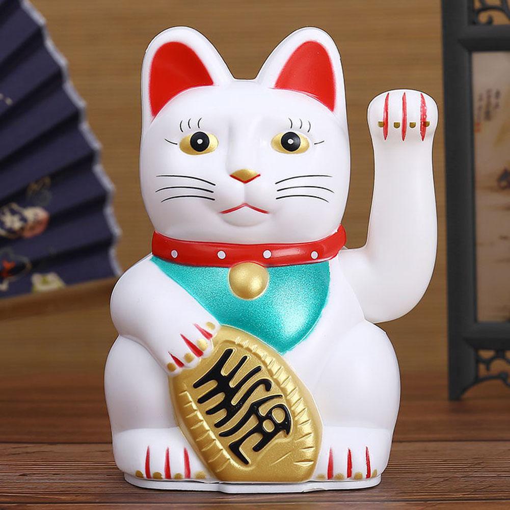 Электрическая машущая кошка Рифенг, 6 дюймов. Идеально для открытия нового магазина. Высококачественный пластик. Кошка, указывающая на богатство и сокровища.