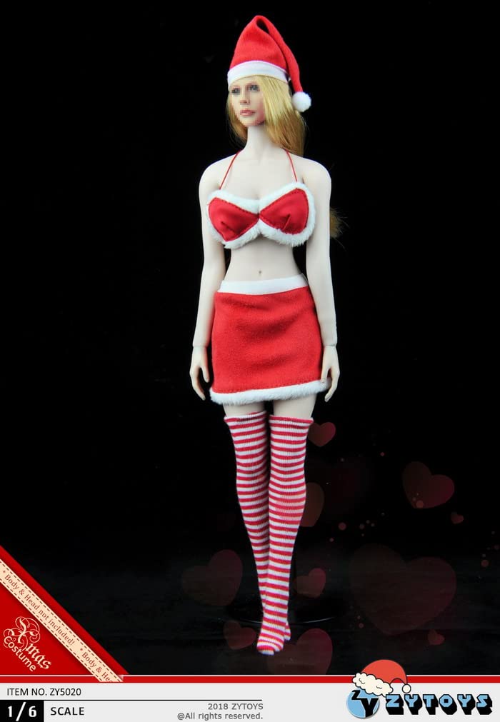 Hobby Toys [TOYBARJAPAN] 16 Scale Figure for TBLeague Body ZYTOYS ZY5020 Christmas Beautiful Woman Costume Set (Body and Head Not Included)