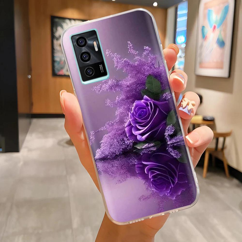 Прозрачный чехол для телефона Vivo V23e V23 5G V23 Pro Милый Мягкий Гладкий Силиконовый Полная Защита Противоударная Задняя Крышка для Vivo V2130 V2132