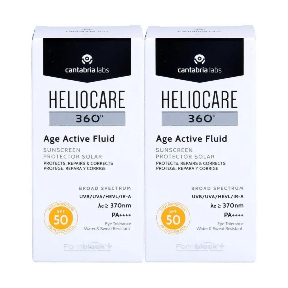 HELIOCARE 360 Age Active Fluid SPF50 50мл Антивозрастной солнцезащитный крем x 2