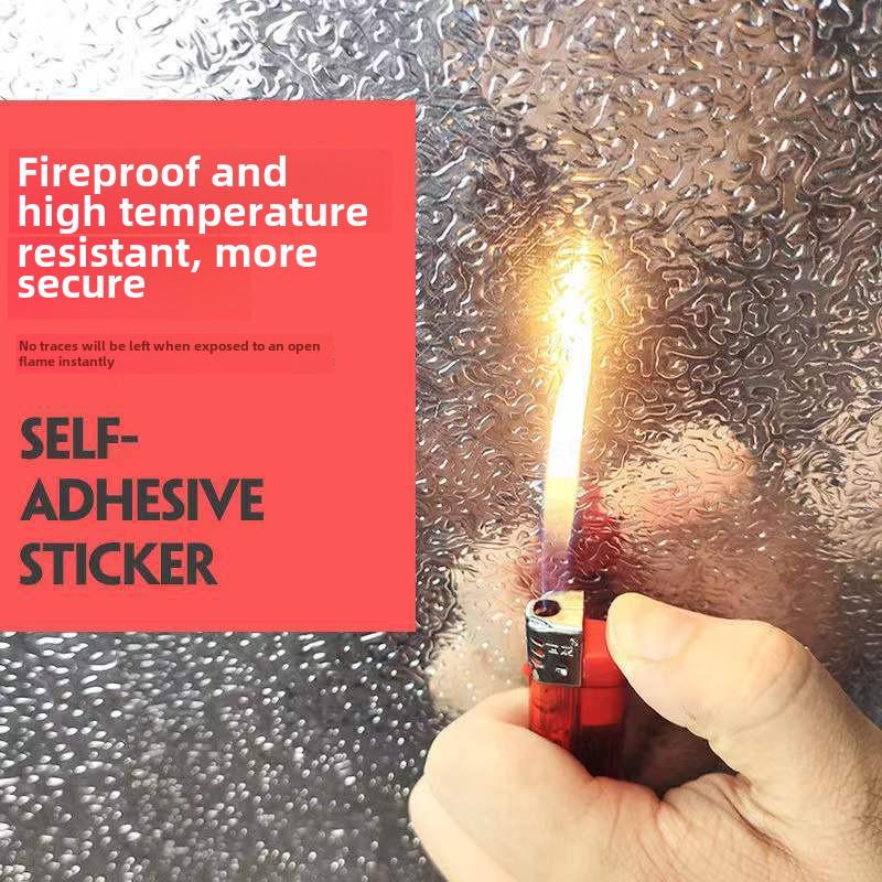 Waterproof, Oil-, Fire-, Heat-, and Moisture-Resistant Self-Adhesive Tin Foil Kitchen Cabinet and Stove Stickers, Thickened and Mildew-Proof.