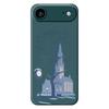 For iPhone 17 Air Case Street Outside The Castle Pattern Printing Straight Edge TPU Phone Back Cover