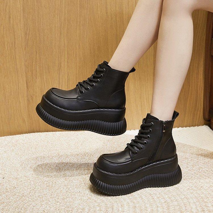 Ботинки Martin женские с внутренней стороны, осень-зима 2024 года, новые популярные бархатные теплые короткие ботинки с толстой подошвой