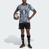 adidas Juventus FW25 5/26 Предматчевая быстросохнущая футболка с принтом, с коротким рукавом для тренировок, мужские топы KA6785