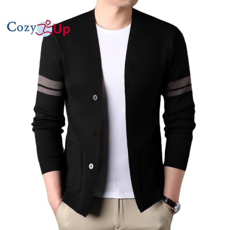 Cozy Up Мужской тонкий вязаный кардиган, повседневная шаль, верхняя одежда