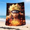 1 шт. Фланелевое плед-одеяло Naruto для улицы, мягкое, уютное, теплое, для всех сезонов, можно стирать в машине,