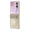 For Honor Magic V Flip 2 Case Mechanical Legend Electroplating PC Phone Cover with Rear Screen Film