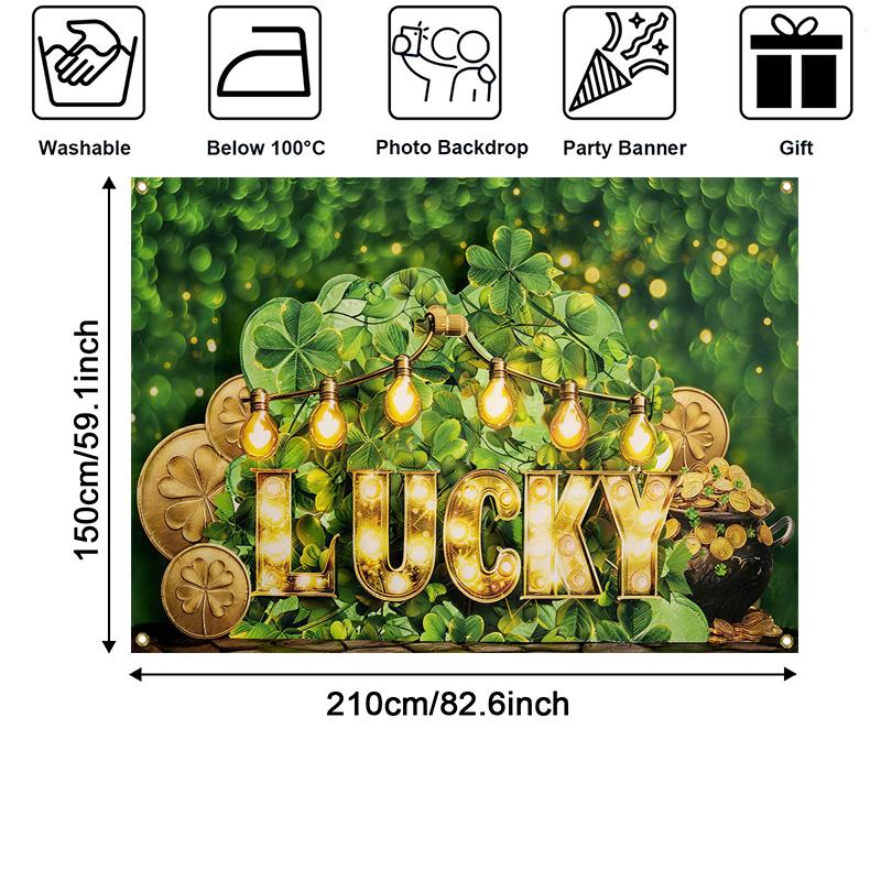 Photography Background Lucky Fourth Leaf Clover Forest Light Decor Birthday Cake Smash Children Portrait Photo Backdrop Studio