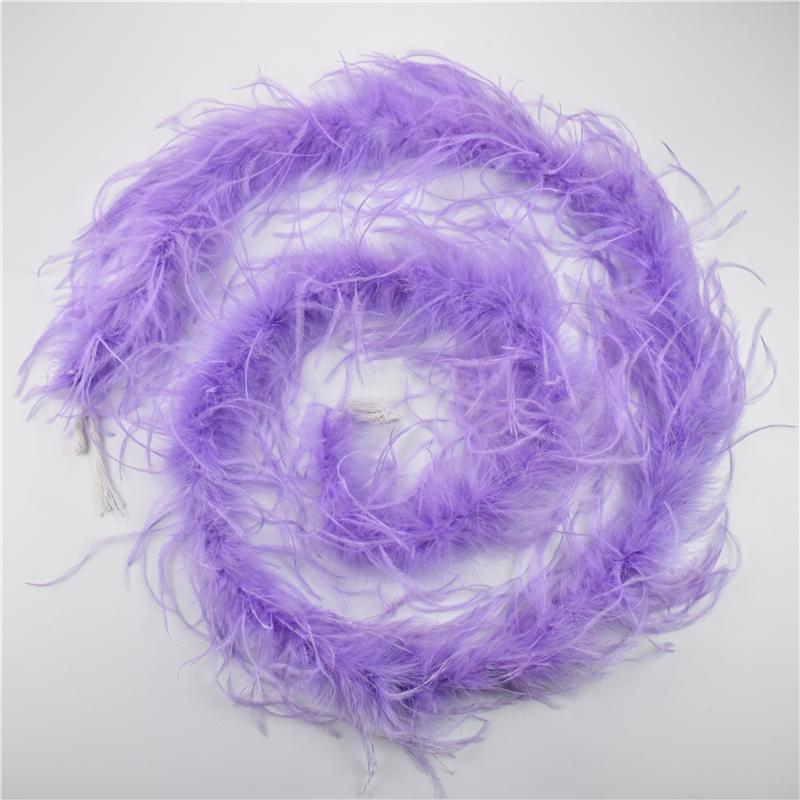 2Meters/Lot Ostrich Feather Boa Decor For Clothes Holiday Decorations Fluffy Feathers Cape Handicraft Accessories Plumas Trims